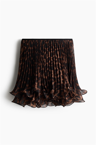 Плиссированная мини-юбка артикул 1330275002