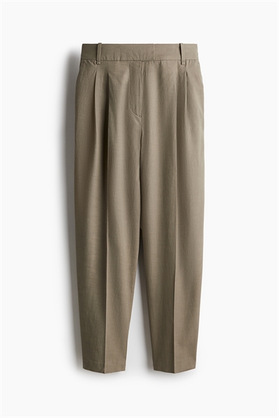 Зауженные брюки из саржи артикул 1272882002