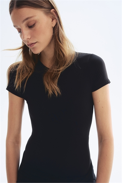 Боди из микрофибры с короткими рукавами артикул 1306119004