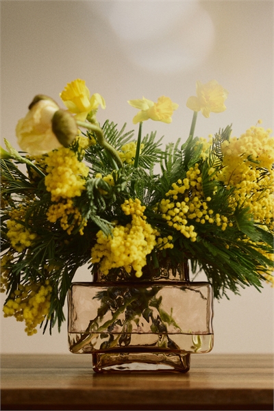 Большая ваза из текстурированного стекла артикул 1319195001