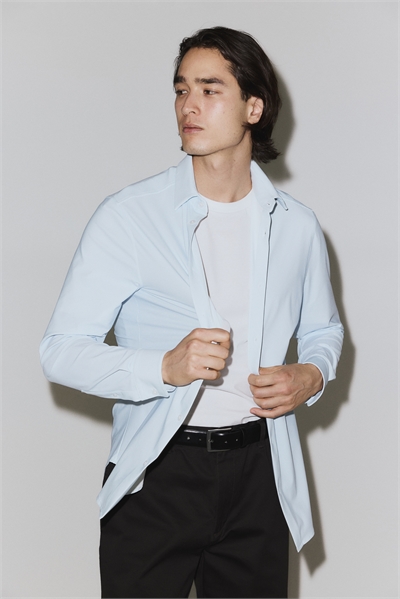 Охлаждающая рубашка с четырехсторонней эластичностью и облегающим кроем артикул 1321648003