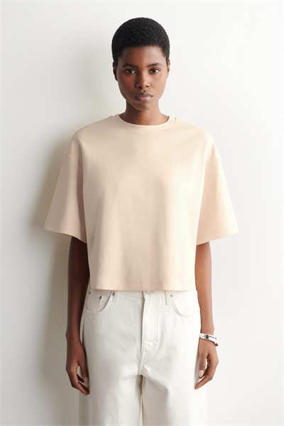 Хлопковая футболка свободного кроя большого размера артикул 1326323005