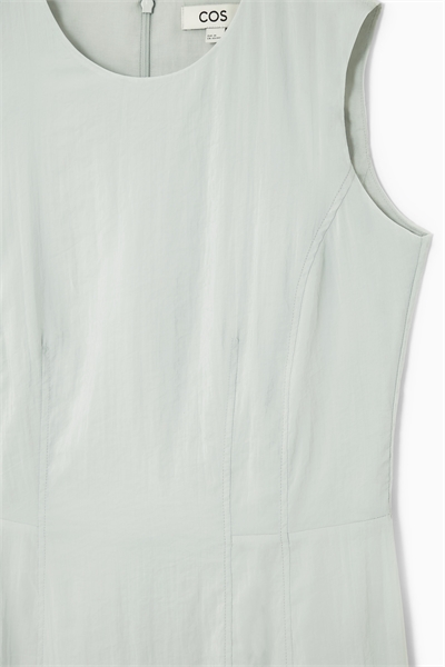 Платье-миди без рукавов с вышивкой артикул 1221711002