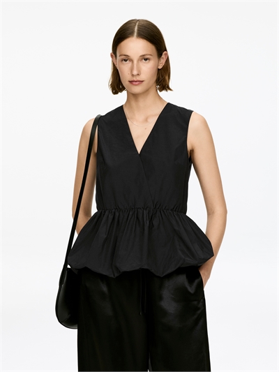 Топ с баской из тафты артикул 1316231002