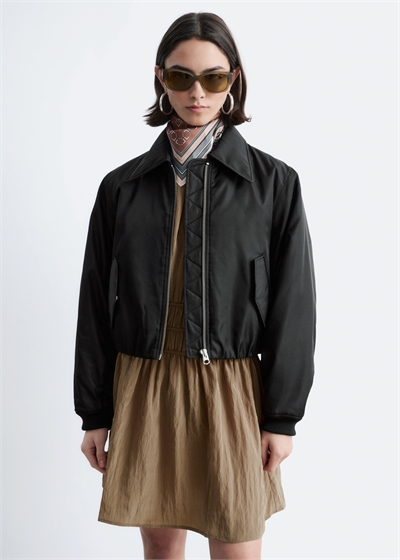 Укороченная бомбер-куртка артикул 1336718001