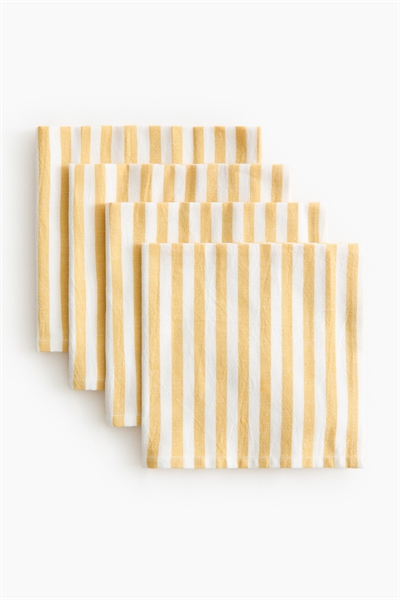 Хлопковые салфетки в упаковке из 4 штук артикул 1291815007