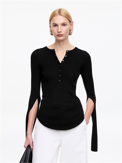 Топ из шерстяной смеси с ребристой текстурой артикул 1316795002