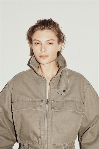 Утепленная куртка из канваса артикул 1333958001