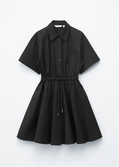 Мини-платье с расклешенным низом и шнурком артикул 1335592001