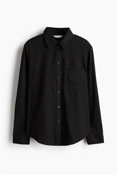 Рубашка из льняной смеси артикул 1213682013