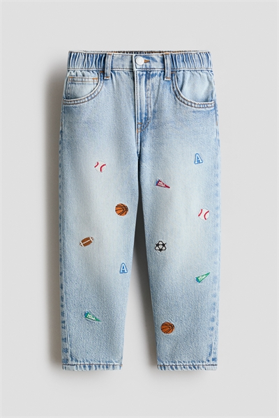 Джинсы свободного кроя артикул 1264791007