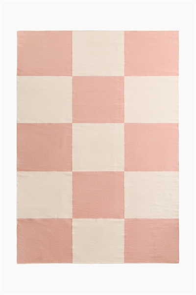 Хлопковый ковер в клетку артикул 1267342007