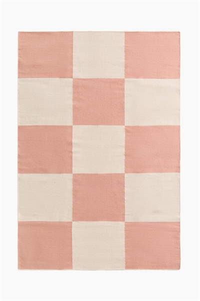 Хлопковый ковер в клетку артикул 1267343004