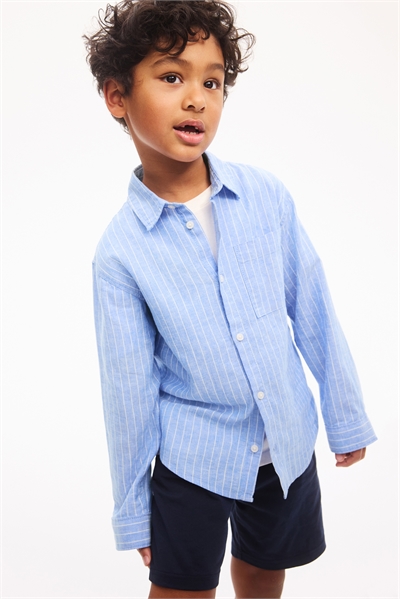 Рубашка из льняного бленда артикул 1275884004