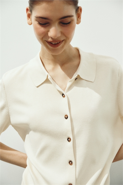 Кардиган с воротником артикул 1297892012