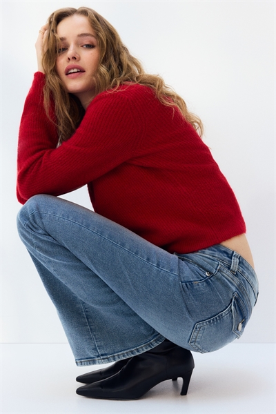 Расклешенные низкие джинсы артикул 1307243005