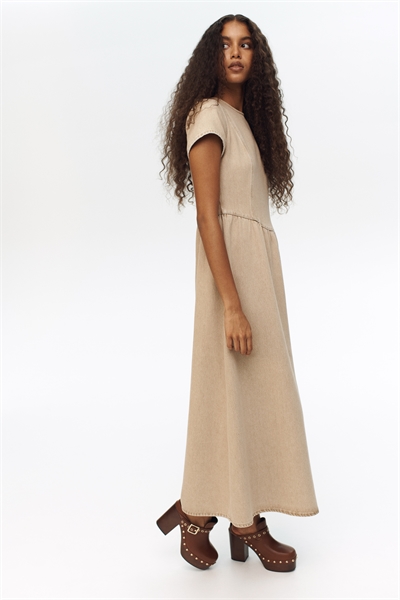 Макси-платье из денима артикул 1307306003