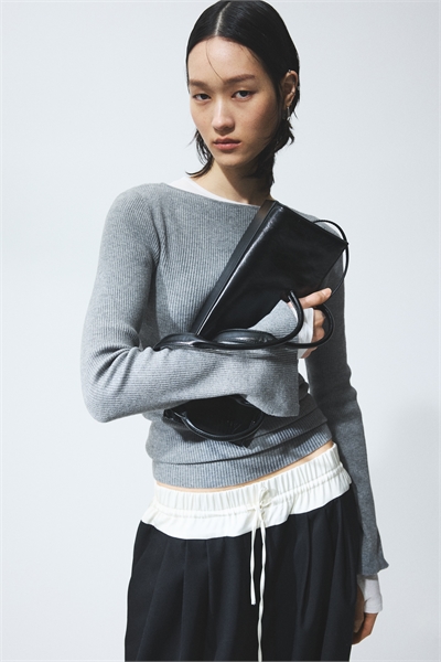 Топ с ребристой вязкой артикул 1316820003