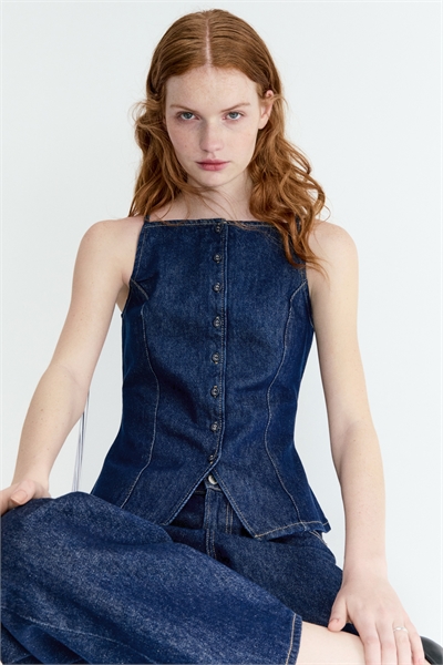 Джинсовый жилет артикул 1318586001