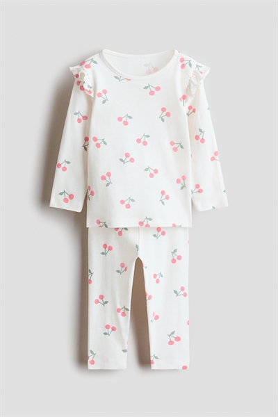 Пижама из принтованного хлопка артикул 1319722002