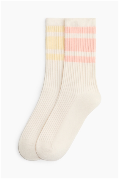 Носки в рубчик, 2 пары артикул 1319953002