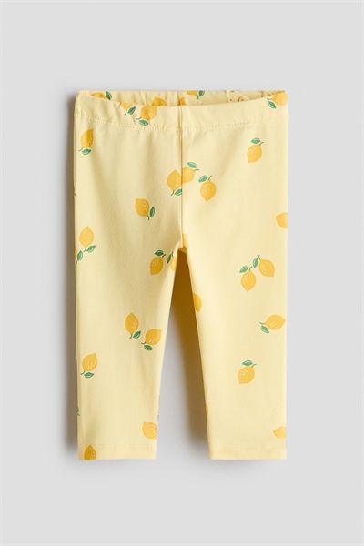 Хлопковые леггинсы с принтом артикул 1320122003