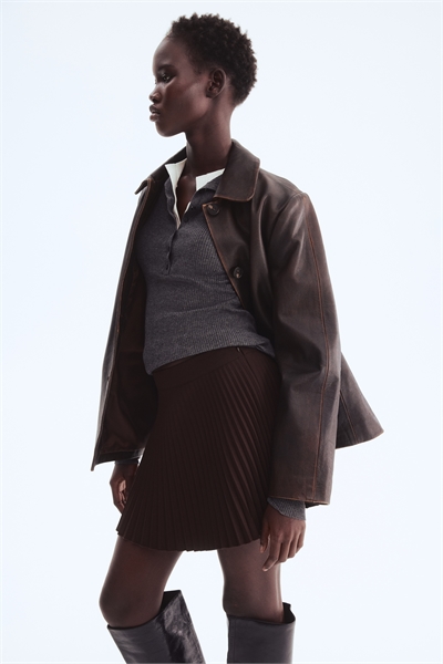 Плиссированная мини-юбка артикул 1321381001