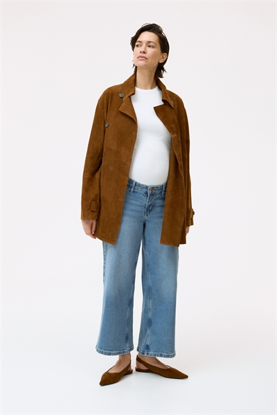 Джинсы MAMA с широкой низкой талией и длиной до щиколотки артикул 1322972002