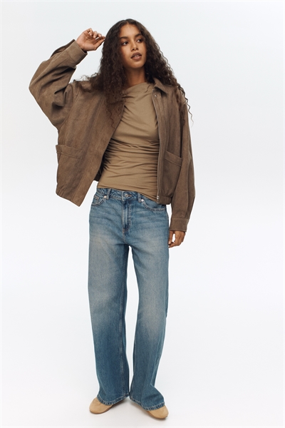 Джинсы с широкой талией артикул 1323075003