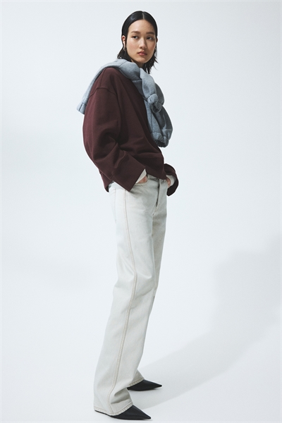 Толстовка из хлопка в стиле оверсайз артикул 1323114007