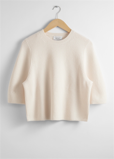 Ребристый топ из мериноса артикул 1202150001