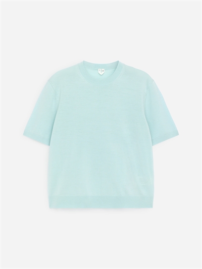 Вязаная футболка из мериносовой шерсти артикул 1236180009