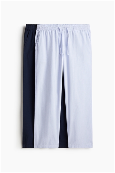 Брюки из поплина с расслабленной посадкой в количестве 2 штук артикул 1267730001