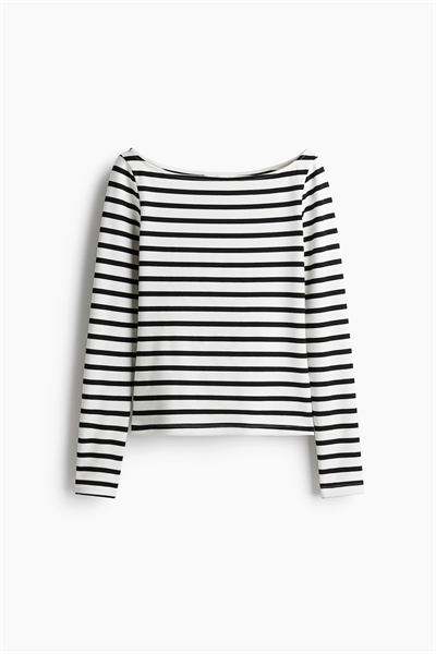 Топ с вырезом-лодочкой артикул 1267582002