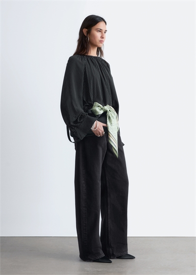 Блузка с рукавами-баллонами артикул 1321226001