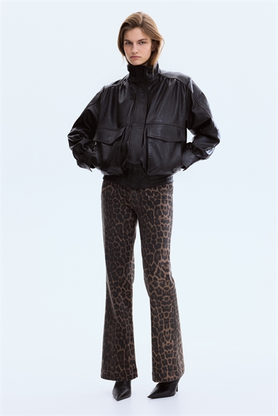 Расклешенные высокие джинсы артикул 1310487010