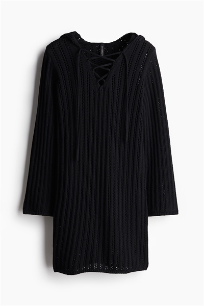 Платье с капюшоном и шнуровкой артикул 1282048001