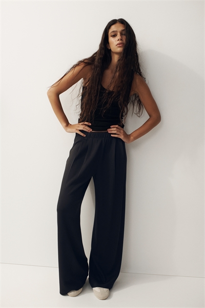 Широкие брюки без застежки артикул 1314264004