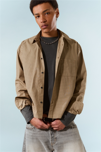 Расслабленная боксерская рубашка из поплина артикул 1330797001