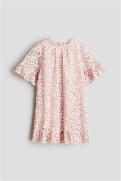 Платье из кружева с отделкой из оборок артикул 1275401002