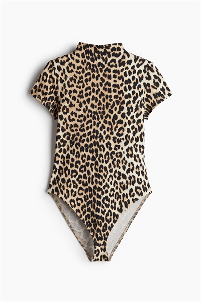 Боди с короткими рукавами и водолазкой артикул 1294072001