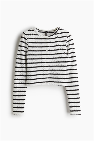 Кардиган из пуантельевого трикотажа артикул 1292883002