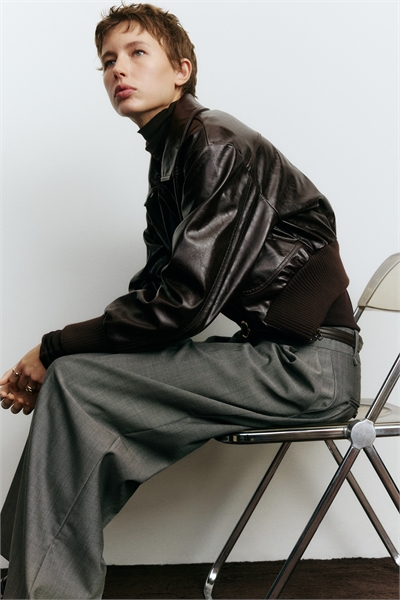 Элегантные брюки из шерстяной смеси артикул 1302398002