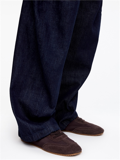 Сникеры из замши и нейлона артикул 1299575005