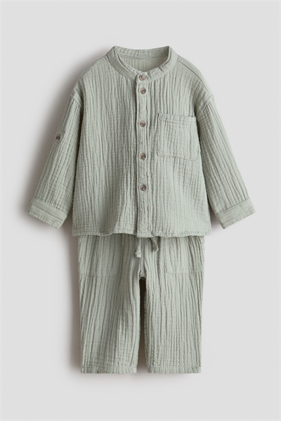 Комплект из 2 частей из хлопкового муслина артикул 1270142005