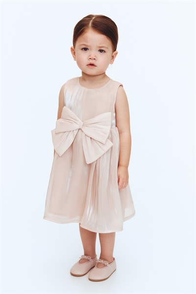 Платье из органзы с декором в виде банта артикул 1242636003