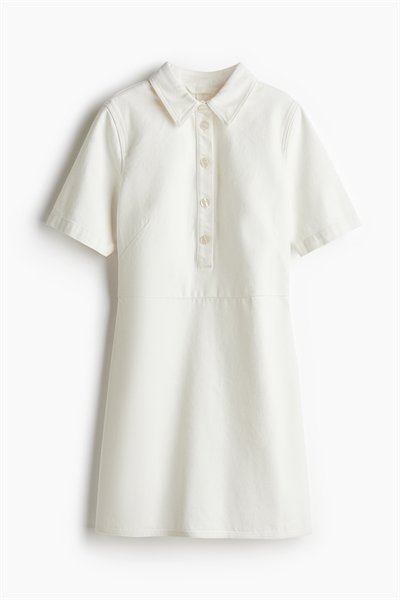 Джинсовое платье с воротником артикул 1265600002