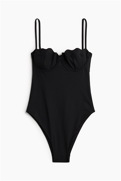 Купальник с высокой ножкой и заниженной талией артикул 1282348001