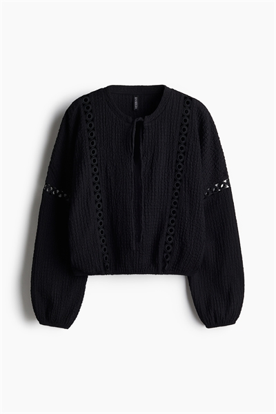 Блузка с кружевными вставками артикул 1277899002