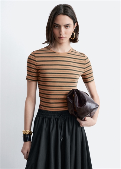 Ребристая футболка артикул 1303999011